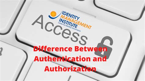 Difference Between Authentication And Authorization Access Controls