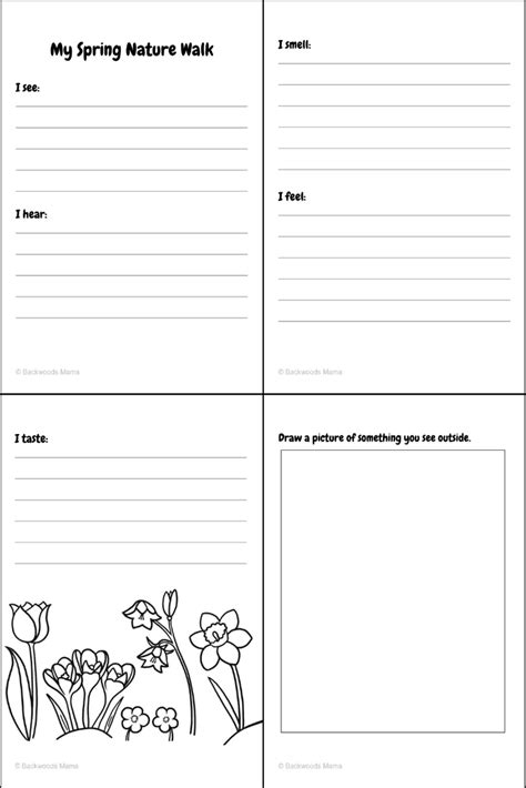 Signs Of Spring Nature Walk For Kids Free Printables Backwoods Mama
