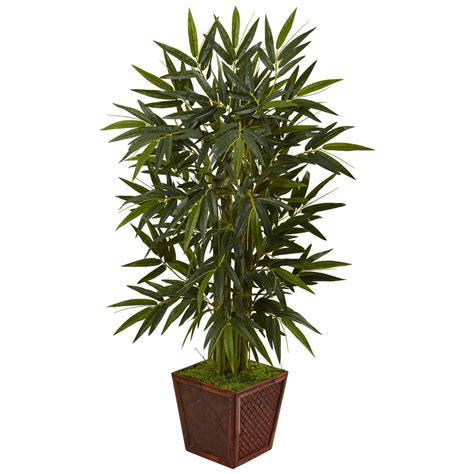Nearly Natural Indoor Bamboo Artificial Tree In Bamboo Square 5804