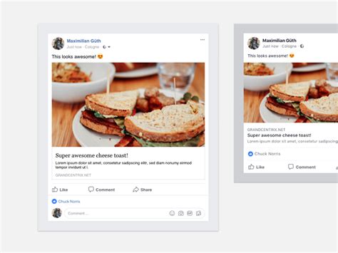 Facebook Post Template Search By Muzli