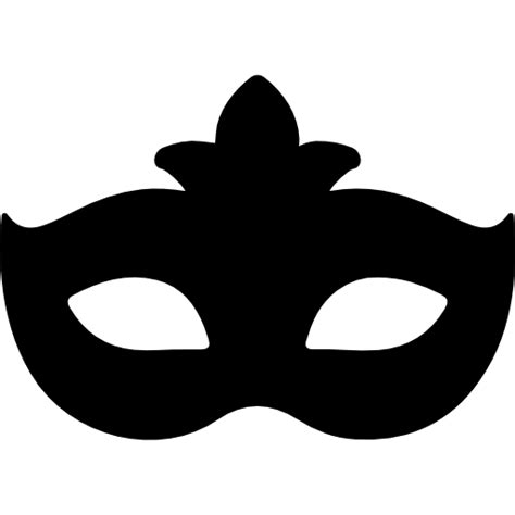 Carnival mask black shape - Free shapes icons gambar png