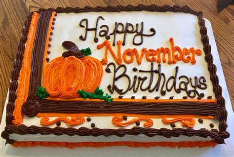 Happy November Birthday Cake