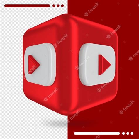 Premium Psd 3d Box With Logo Of Youtube In 3d Rendering