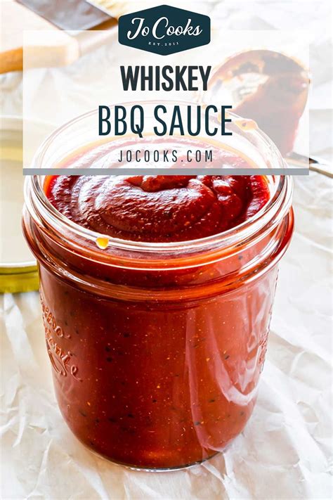 This Homemade Whiskey Bbq Sauce Is Smoky Bold Sweet This Sauce Has