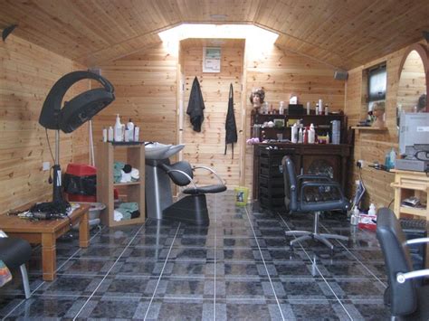 Insulated Garden Shed Used As Home Hair Salon I Love This Idea But I