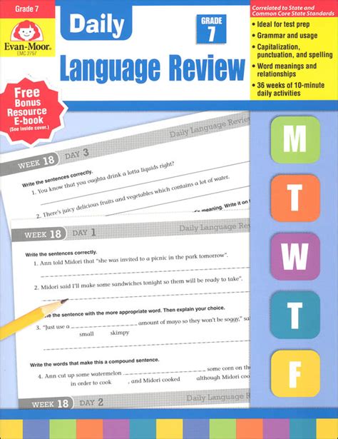 Daily Language Review Grade 7 Common Core Edition Evan Moor