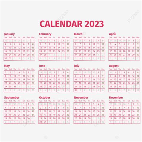 Gambar Kalender Sederhana Fuchsia 2023 Kalender 2023 Kalender 2023