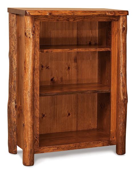 Log Furniture 3 Shelf Bookcase From Dutchcrafters Amish Furniture