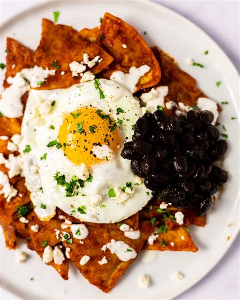 Red Chilaquiles Love And Good Stuff