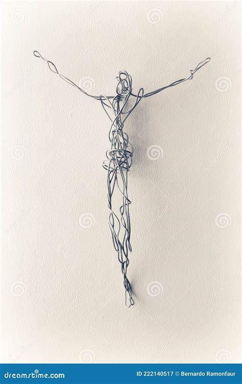 Metal Wire Figure Of Jesus Christ Stock Image Image Of Model