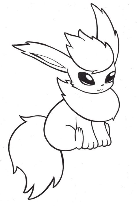Flareon Coloring Page K5 Worksheets