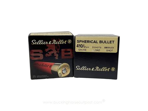 sellier and bellot 410 gauge 2 1 2 000 buckshot 25rds per box sb410a free shipping on orders