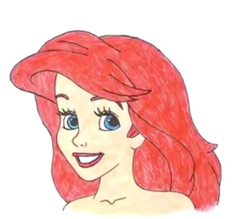 How To Draw Ariel The Little Mermaid Step By Step Arcmelcom
