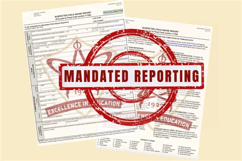 acknowledgement of mandated reporter form