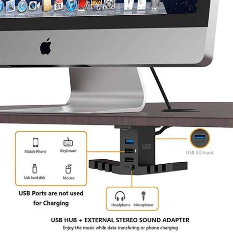 Blend your headphone stand to any surface. Cozoo Under Desk Headphone Hanger with USB Hub | Gadgetsin