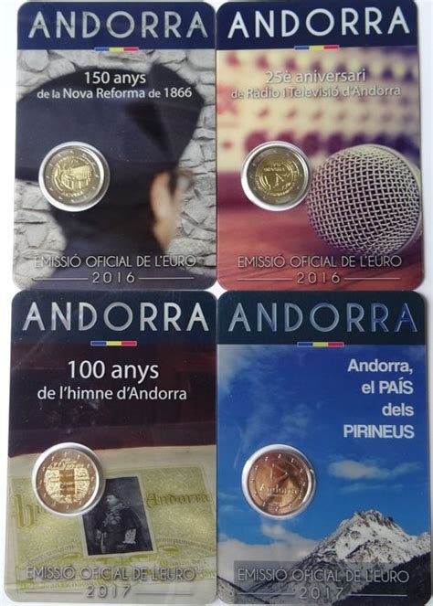 Andorra 2 Euro 2016 2017 BU 4 Verschillende Catawiki