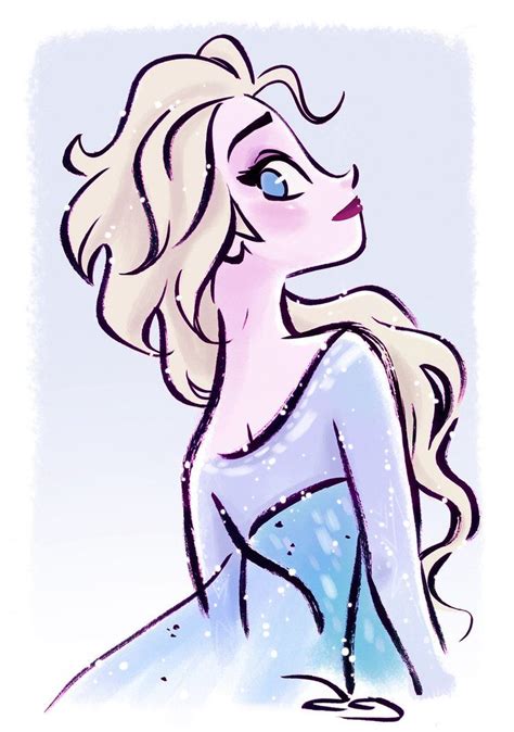 Quick Drawing Of Elsa From Disneys Frozen By Princekido On Deviantart