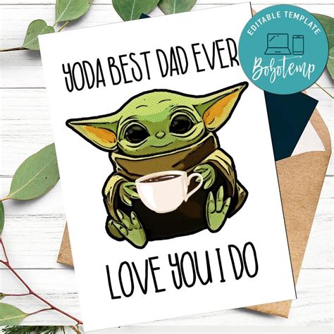 We did not find results for: Yoda Best Dad Ever Father's Day Card Printable Gift from ...