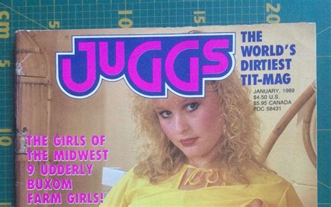 Juggs Magazine January 1989 Rare 80s Mens Girly Mag Bbw Buxom Plump