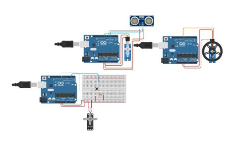 Circuit Design Arduino Servomotor Tinkercad