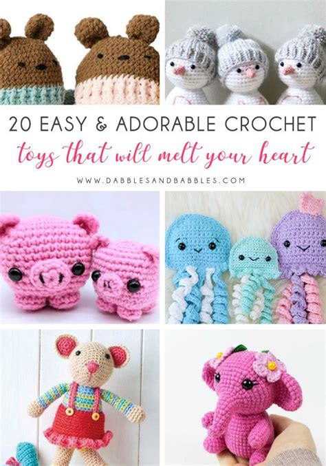 20 Easy And Adorable Crochet Toys Thatll Melt Your Heart Dabbles