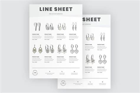 Line Sheet Wholesale Template
