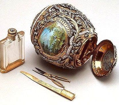 There are nine imperial eggs that are big history markers of the 19th and 20th centuries and speak a bit of the monarchs that existed then. Faberge A perfume bottle inside the egg? | Faberge, Egg art