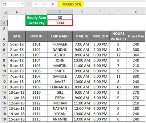 Excel Timesheet Template Calculate Hours Vsatom
