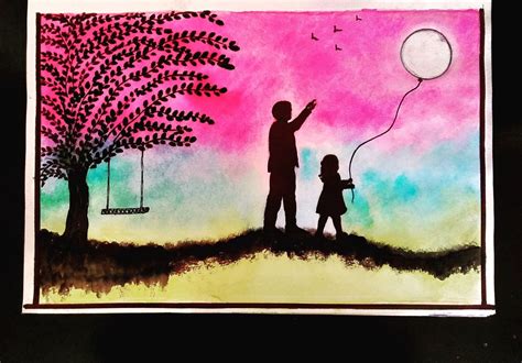 Fathers Day Painting🎨 Fathers Day Painting Painting Fathers Day Art