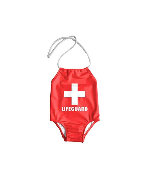 Girls One Piece Lifeguard Swimsuit Handmade