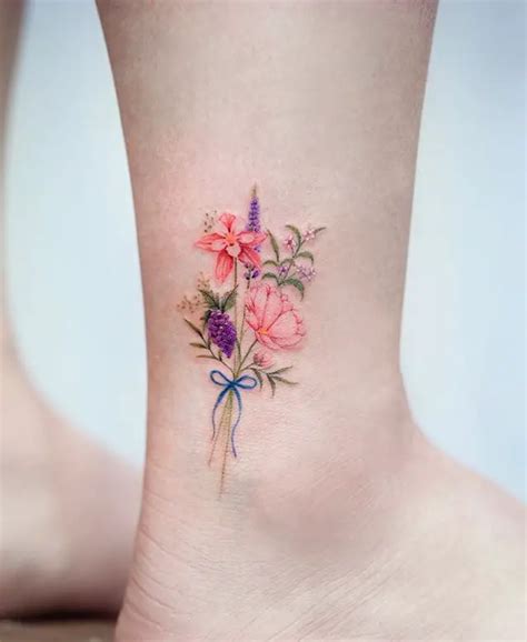 Tatuajes De Flores En El Brazo A Color