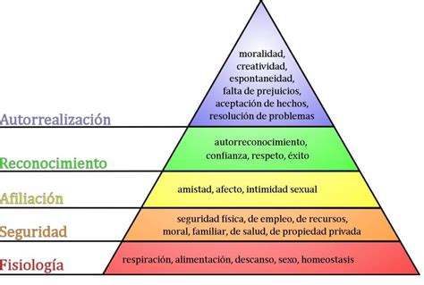 La Pirámide De La Teoría De Necesidades De Maslow Infografia