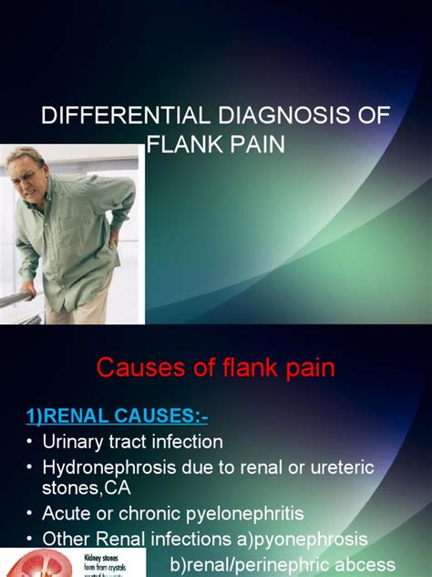 Differential Diagnosis Of Flank Pain Pdf Clinical Medicine
