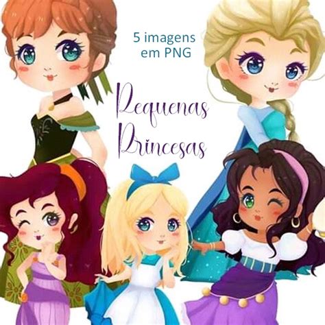 Kit Digital Pequenas Princesas Elo7 Produtos Especiais