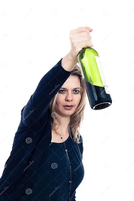 drunk woman with bottle of alcohol stock image image of alcoholism alcohol 24505829