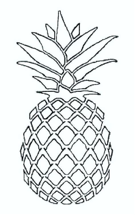 Pineapple Printable Coloring Page