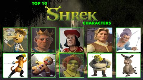 My Top 10 Favorite Shrek Characters By Cartoonstarreviews On Deviantart