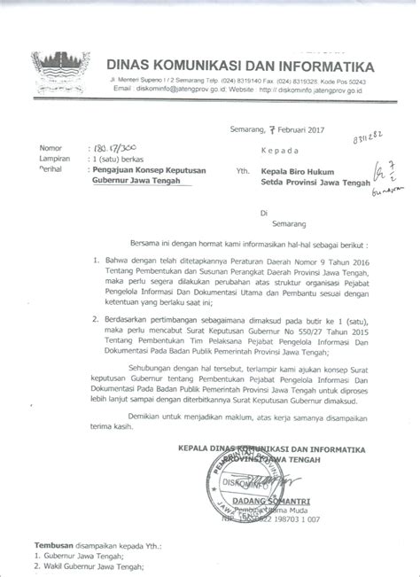 Contoh Surat Permohonan Pengembangan Organisasi Dilingkungan