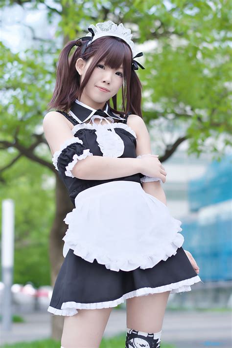 Apron Black Legwear Cosplay Dress Hairband Maid Maid Uniform Minko