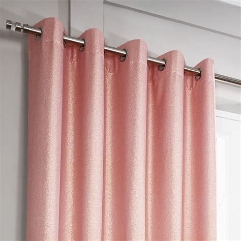Pink Glitter Thermal Blackout Curtains Tonys Textiles