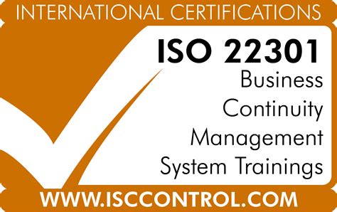 Iso 22301 Business Continuity Management System Trainings Isc Control