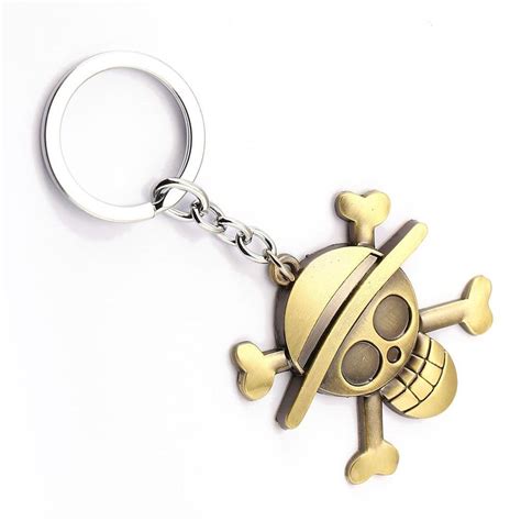 One Piece Luffy Straw Hat Copper Keychain Animepond