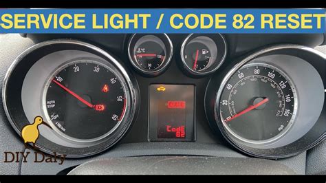 How To Reset Vauxhall Mokka Service Light Code 82 Warning Youtube