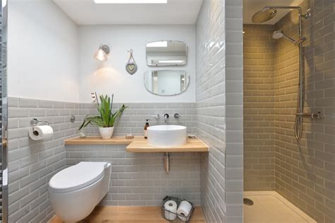 Whether it's for a new bathroom design in a new house or an update to an existing one, the best shower room ideas make the most of the space available, provide function for your unique lifestyle and, of course. Downstairs shower room - Transitional - Bathroom - Other ...