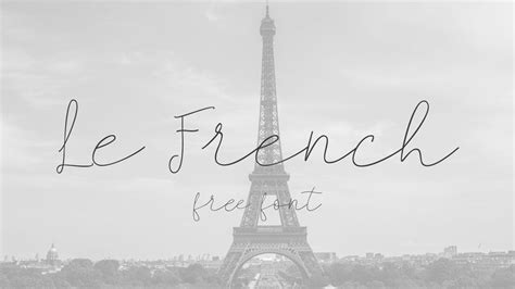 Le French Free Signature Font Typeface Font Hand Lettering Fonts