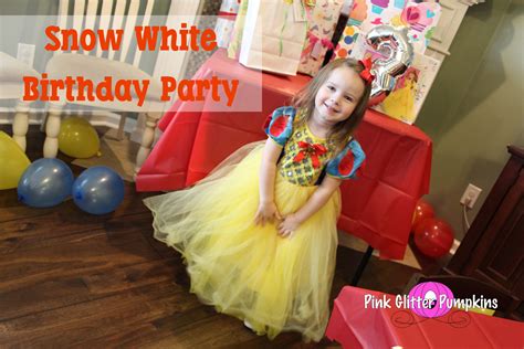 Snow White Birthday Party — Pink Glitter Pumpkins