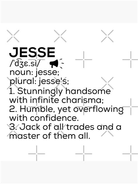Jesse Name Definition Poster For Sale By Teelogic Redbubble