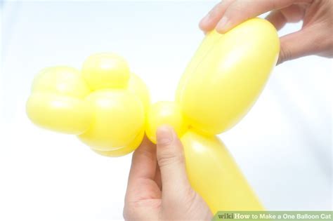 How To Make A One Balloon Cat With Pictures Wikihow