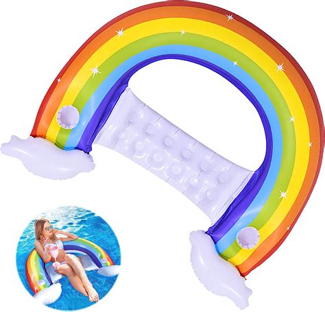 Aufblasbares Schwimmbett Aufblasbare Regenbogen Luftmatratze