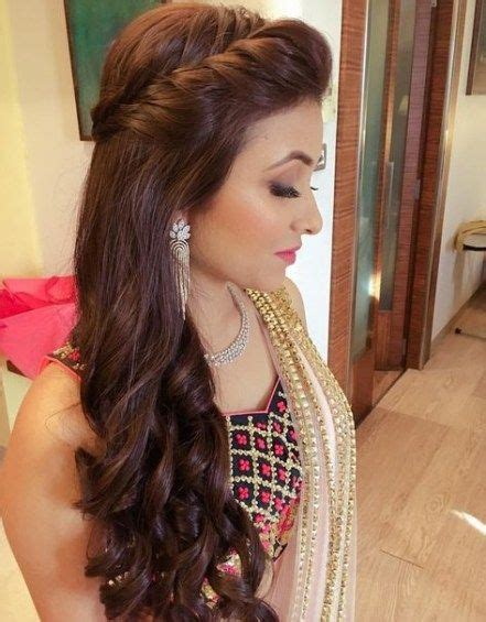Super Hairstyles Indian Wedding Open 42 Ideas Engagement Hairstyles Indian Hairstyles Long